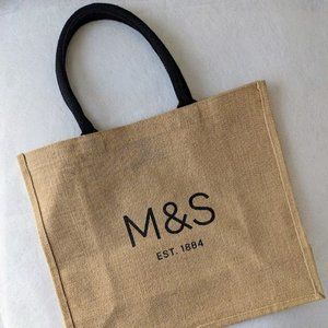 MARKS & SPENCER LARGE JUTE BAG